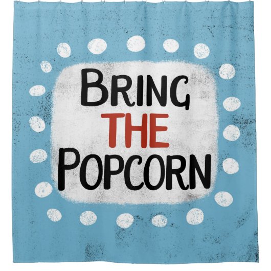 Neem het popcorn douchegordijn mee (Voorkant)