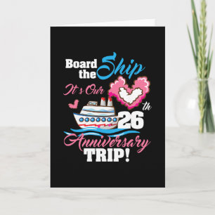 Neem het schip het is onze 26ste verjaardag trip c kaart
