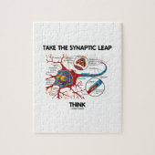 Neem het synaptische lepdenken (Neuron-synapse) Legpuzzel (Verticaal)