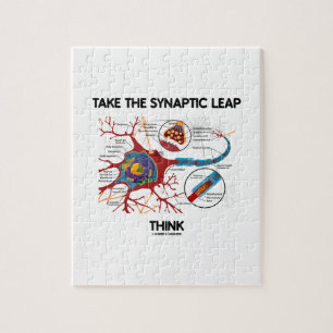 Neem het synaptische lepdenken (Neuron-synapse) Legpuzzel