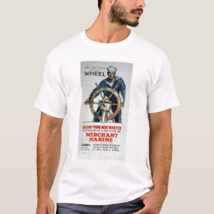 Neem het wiel - Merchant Marine (US02058) T-shirt
