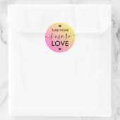 Neem Home S'more Liefde Roze Geel Hart Stickers (Tas)