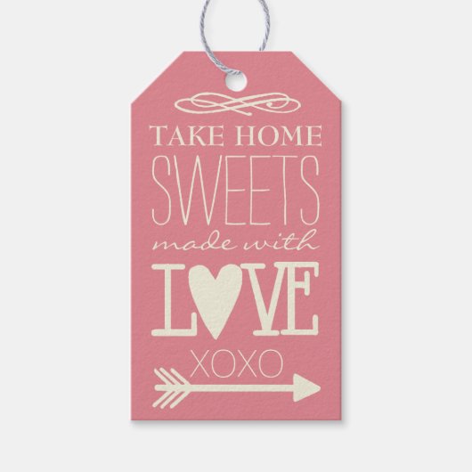 Neem Home Sweets Guest Favor (Pas de kleur aan) Cadeaulabel (Voorkant)