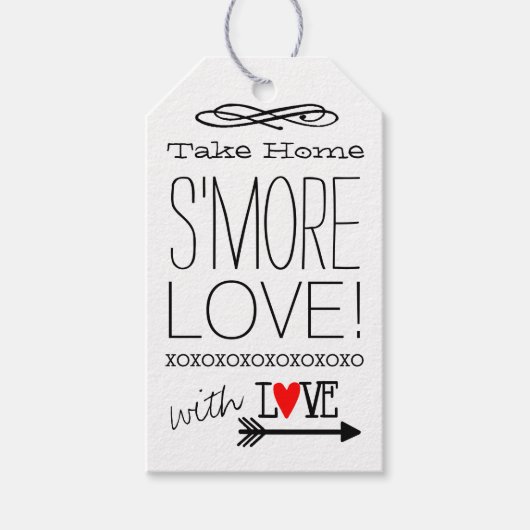 Neem Home's meer Liefde Modern Country Guest Favor Cadeaulabel (Voorkant)