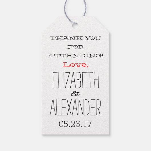 Neem Home's meer Liefde Modern Country Guest Favor Cadeaulabel (Achterkant)