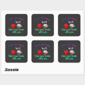neem je brein mee met je Sticker (Vel)