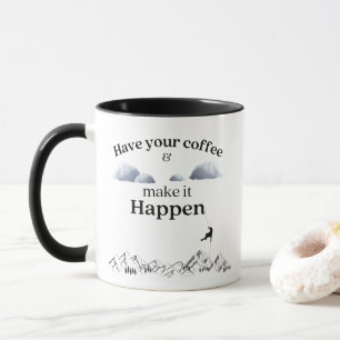 Neem je koffie en laat het gebeuren Adventure Mok