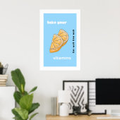 Neem je vitamines poster (Thuiskantoor)