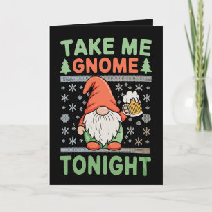 Neem Me Dwerg Vanavond Thuis Kerstmis Xmas Lelijk Kaart