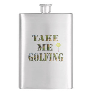 Neem me Golfing, Klassieke Hip Flask Flacon