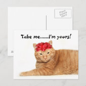 Neem me...Ik ben van jou. Briefkaart (Voorkant / Achterkant)