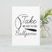 Neem me mee naar de balgame bedankkaart (Staand voorkant)