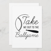 Neem me mee naar de balgame bedankkaart (Voorkant / Achterkant)