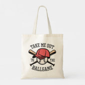 Neem me mee naar de balgame tote bag (Achterkant)