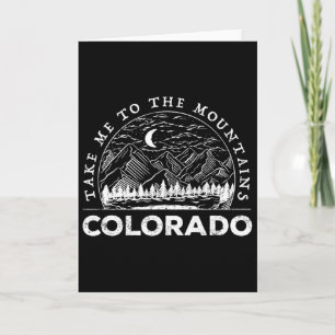 Neem me mee naar de bergen Colorado Souvenir Wande Kaart
