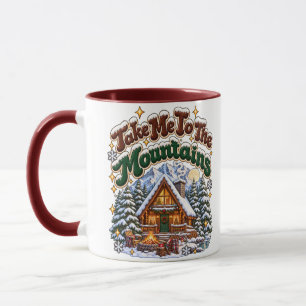 Neem me mee naar de bergen Gezellige wintercabin o Mok