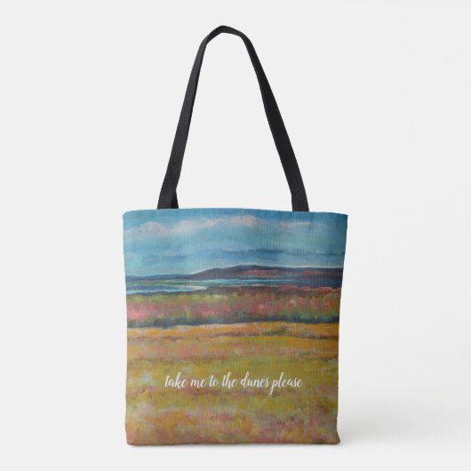 Neem me mee naar de duin alsjeblieft | CANVAS TAS (Achterkant)