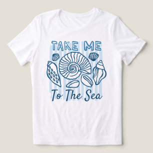 Neem me mee naar de Zee Schelp Kust Tri-Blend Shirt