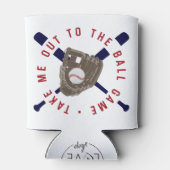 Neem me mee naar het Ball Game, Baseball - GLS Blikjeskoeler (Achterkant)