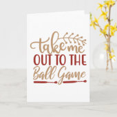 Neem me mee naar het Ball Game Kaart (Gele Bloem)
