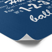 Neem me mee naar het balspel - blauw poster (Hoek)