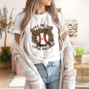 Neem me mee naar het balspel, honkbal T-shirt
