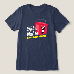 Neem me mee naar het balspel Take Out Container Tri-Blend Shirt