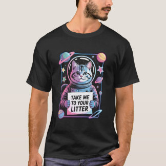 Neem Me Mee Naar Je Nest Grappige Kat UFO Buitenaa T-shirt