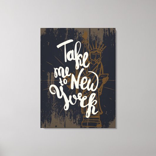 Neem me mee naar New York Canvas Afdruk (Voorkant)