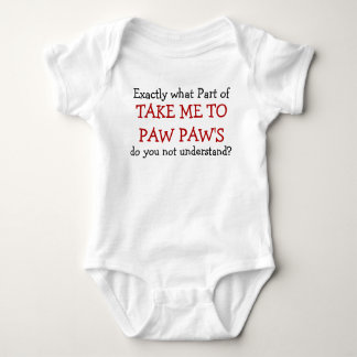 Neem me mee naar Paw Paw's Baby Baby bodysuit