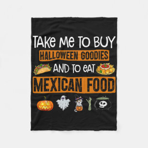 Neem me mee om Halloween-spullen te kopen en Mexic Fleece Deken