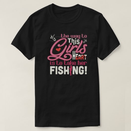 NEEM ME MET VIS VANGEN T-SHIRT (Design voorkant)