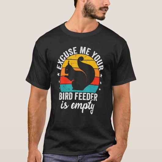 Neem me niet kwalijk dat je vogelvoer leeg is, eek t-shirt (Voorkant)