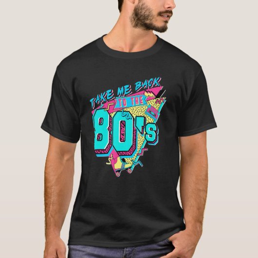 Neem me terug naar de 80s  Retro T-shirt (Voorkant)