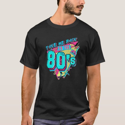 Neem me terug naar de 80s  Retro T-shirt (Voorkant)