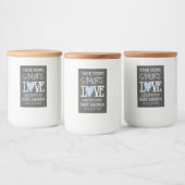 Neem mee naar huis's More Love Baby shower Chalkbo Voedselcontainer Etiket (Flessen)