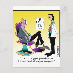 Neem meer computeronderbrekingen briefkaart