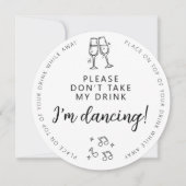 Neem mijn Drink alsjeblieft niet zo elegant modern Kaart (Voorkant)