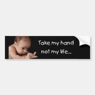 Neem mijn hand.... bumpersticker