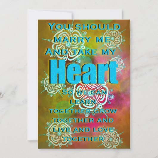 Neem mijn hart kaart (Voorkant)