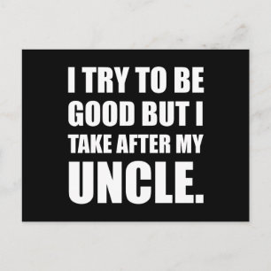 Neem na mijn oom Funny Briefkaart