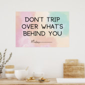 Neem niet over wat er achter je zit poster (Keuken)