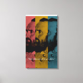 Neem nooit raad van je angsten canvas afdruk (Voorkant)