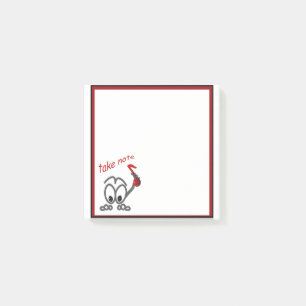 Neem nota van de muzieknoleraar Funny Stickman Pos Post-it® Notes