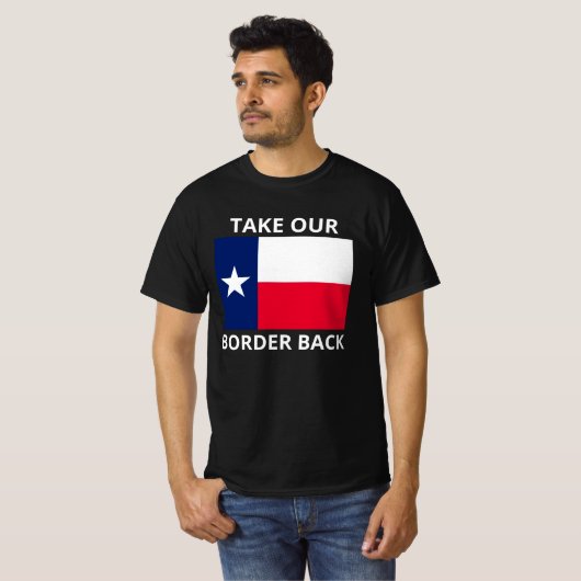 Neem onze grens terug Texas Convoy T-shirt (Voorkant volledig)