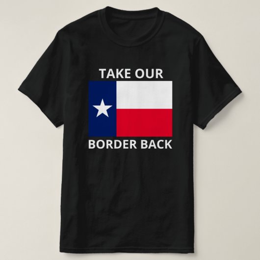 Neem onze grens terug Texas Convoy T-shirt (Design voorkant)