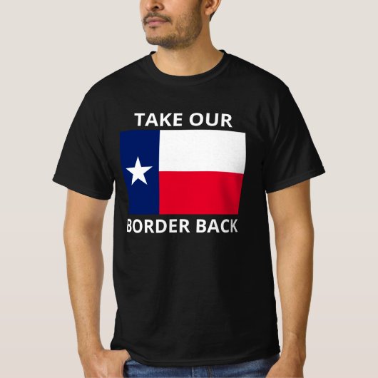 Neem onze grens terug Texas Convoy T-shirt (Voorkant)