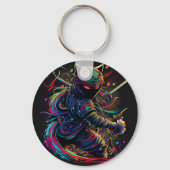 Neem overal uw Ninja Cat mee met een Sleutelhanger (Voorkant)