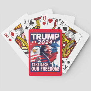 Neem terug ons Freedom Donald Trump profiel 2024 Pokerkaarten