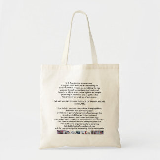 Neem Trumpageddon niet neer Tote Bag